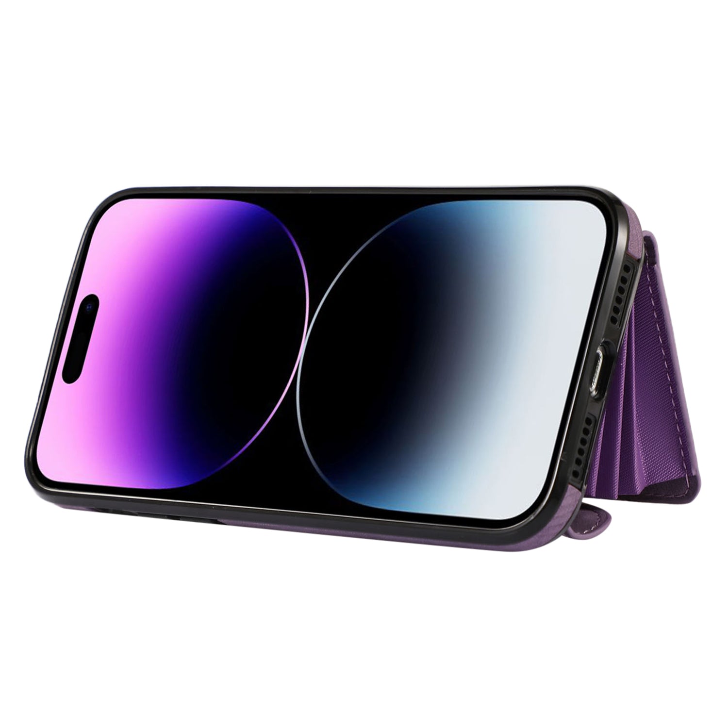 For iPhone 14 Pro PU Leather+TPU Scratch Proof Phone Case Kickstand Cover with RFID Blocking Card Bag For iPhone 14 Pro PU Leather+TPU Scratch Proof Phone Case Kickstand Cover with RFID Blocking Card Bag